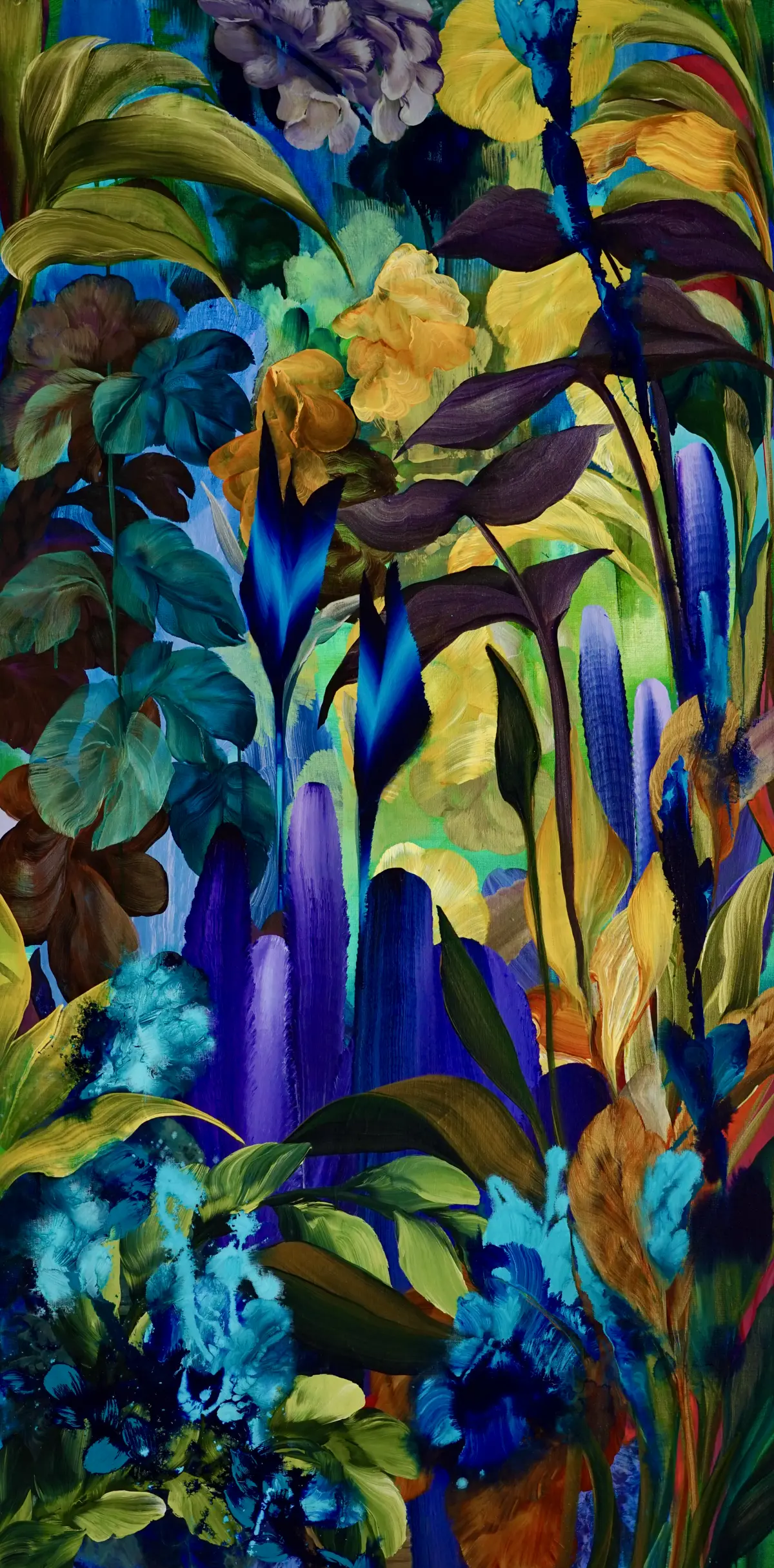 Orlanda Broom, 'Overseen', 2023, Acrylic And Resin On Canvas, 160 X 80 Cm 63 X 31 1 2 In, HOFA Gallery Orlanda Broom, 'Overseen', 2023, Acrylic And Resin On Canvas, 160 X 80 Cm 63 X 31 1 2 In, HOFA Gallery