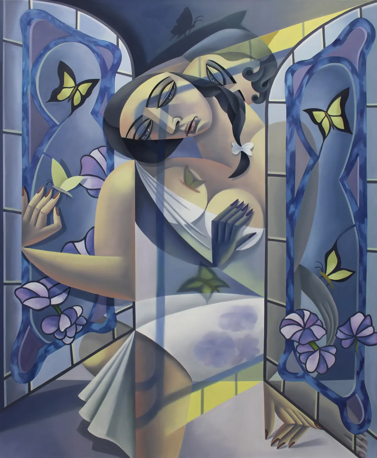 Jade Ching Yuk Ng, 'On Reverse', 2024, Oil On Canvas, 160 X 130 Cm 63 X 51 1 8 In, HOFA Gallery Jade Ching Yuk Ng, 'On Reverse', 2024, Oil On Canvas, 160 X 130 Cm 63 X 51 1 8 In, HOFA Gallery
